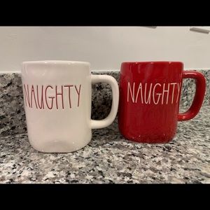 Rae Dunn naughty nice mugs